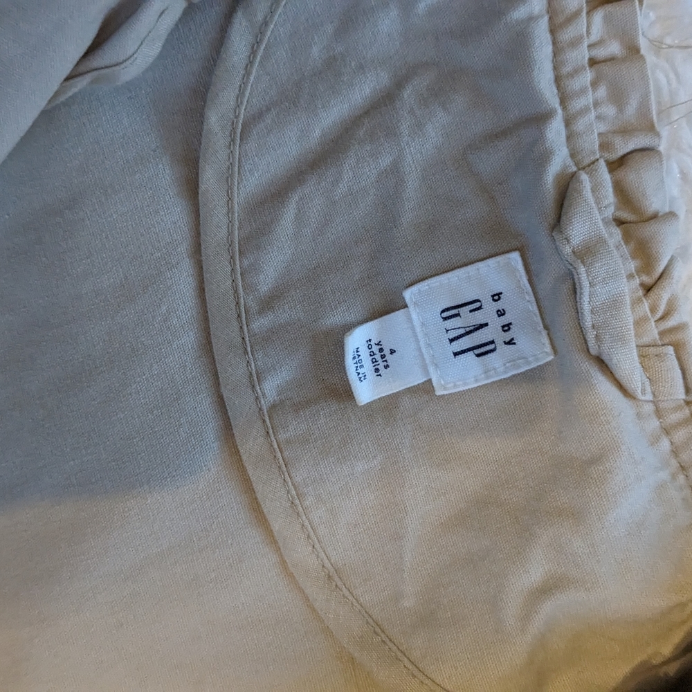 Gap girl trench coat with ruffles size 4 - Picture 4 of 4